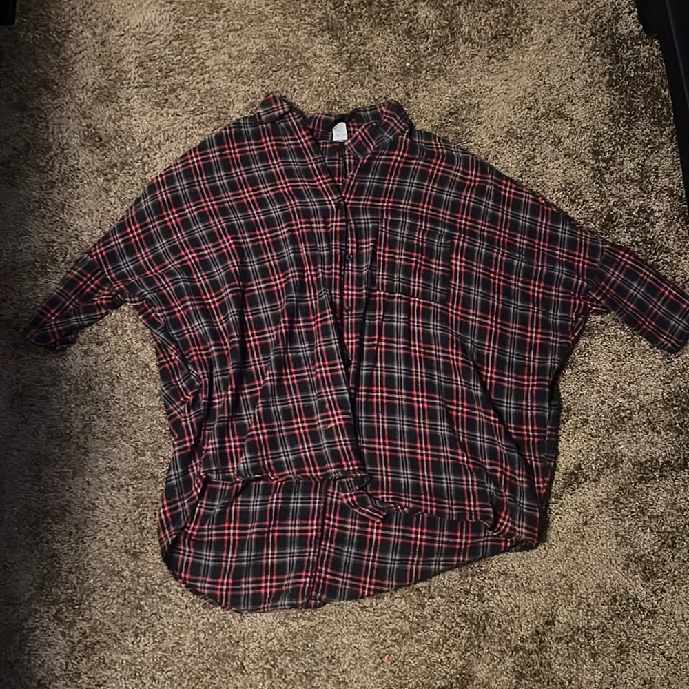 Nixon Asked Cash Size Medium Grunge Flannel